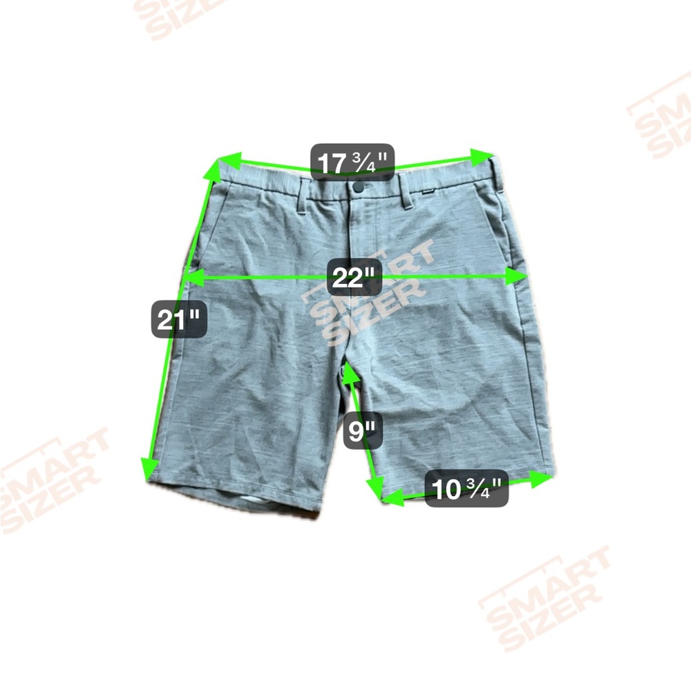 Hurley Men’s 34 Grey Cutback Stretch Walkshort Athletic Shorts Pockets Zip Fly - Picture 9 of 9
